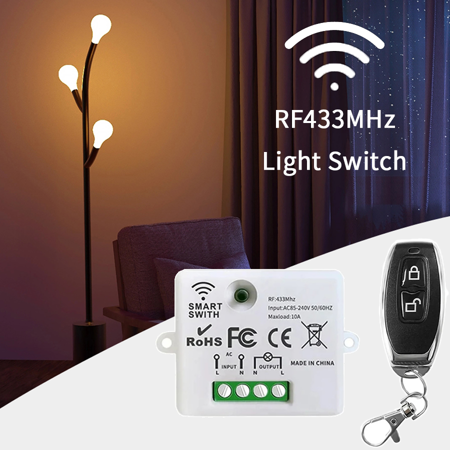 Smart Home Switch - RF 433MHz Drahtloser Fernbedienungsschalter Smart Home
