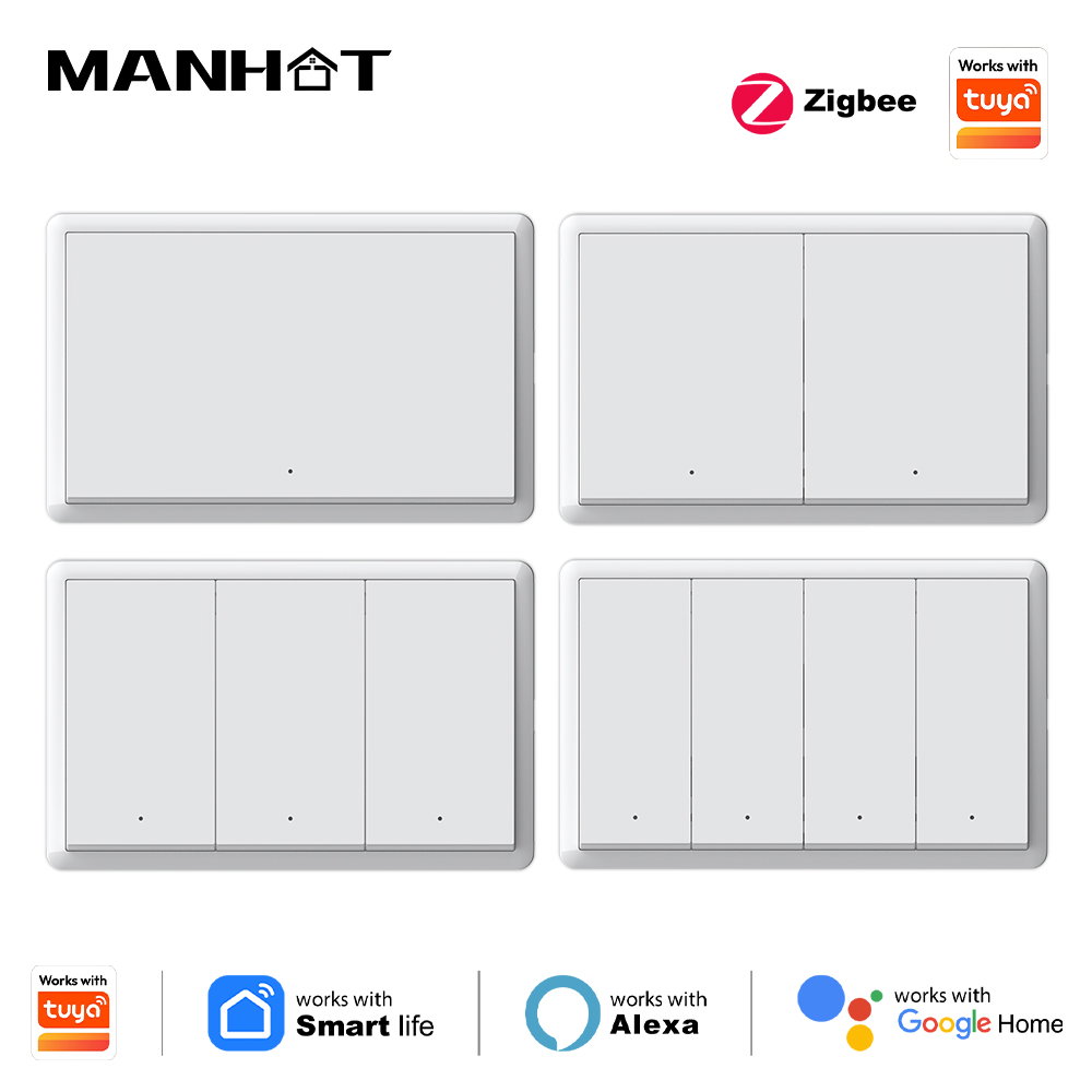 Tuya Smart Switch - Manhot Smart Zigbee Schalter, kein Neutralleiter