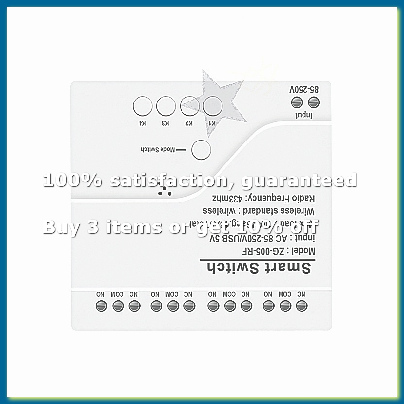 Tuya Smart Switch - 4-Kanal Zigbee Smart Lichtschaltermodul AC 85-250V