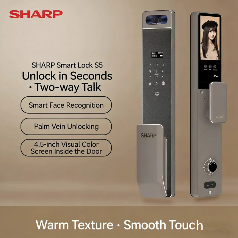 Smart Home Lock - Sharp S5-FV Vollautomatisches Smart Lock mit