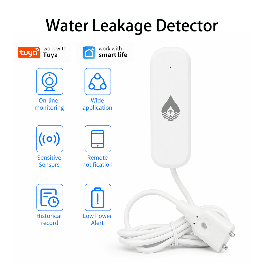 Smart Home Water Level Sensor - YFK WiFi/Zigbee Wasserleckage-Alarmsensor Tuya Smart Devices