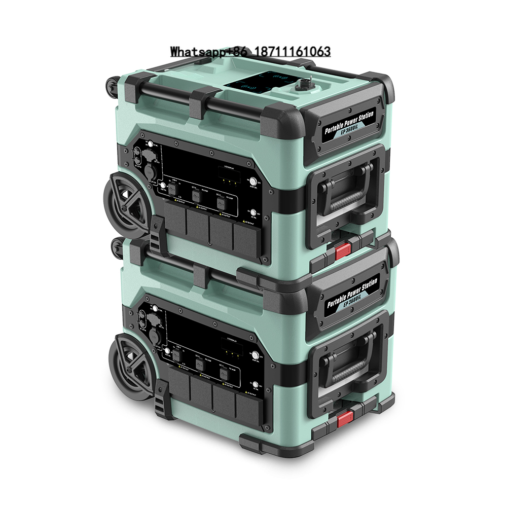 Smart Home In Us - Tragbare 7680Wh Smart-Überwachungssystem Mobile Powerstation Reine