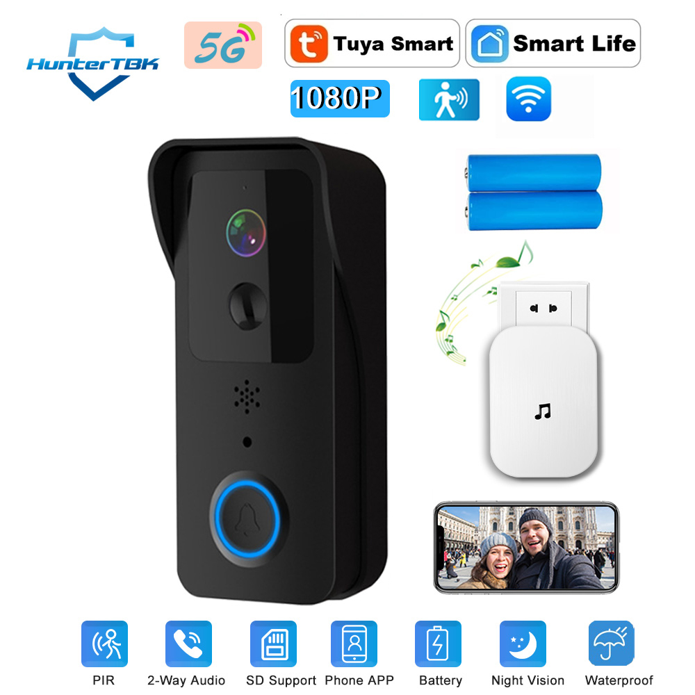 Smart Home Video Doorphone Ezviz - 1080P HD WLAN-Türklingel-Kamera mit Nachtsicht, PIR-Bewegungserkennung,