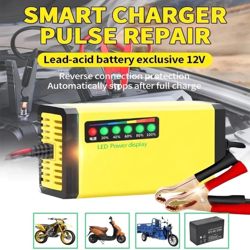 Smart Home In Us - @*Smart 12V Universal-Autobatterieladegerät mit Verpolungsschutz, geeignet