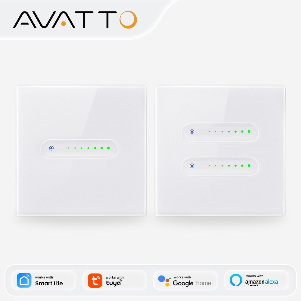 Tuya Smart Switch - AVATTO WiFi 1/2 Gang Smart Dimmer-Schalter,