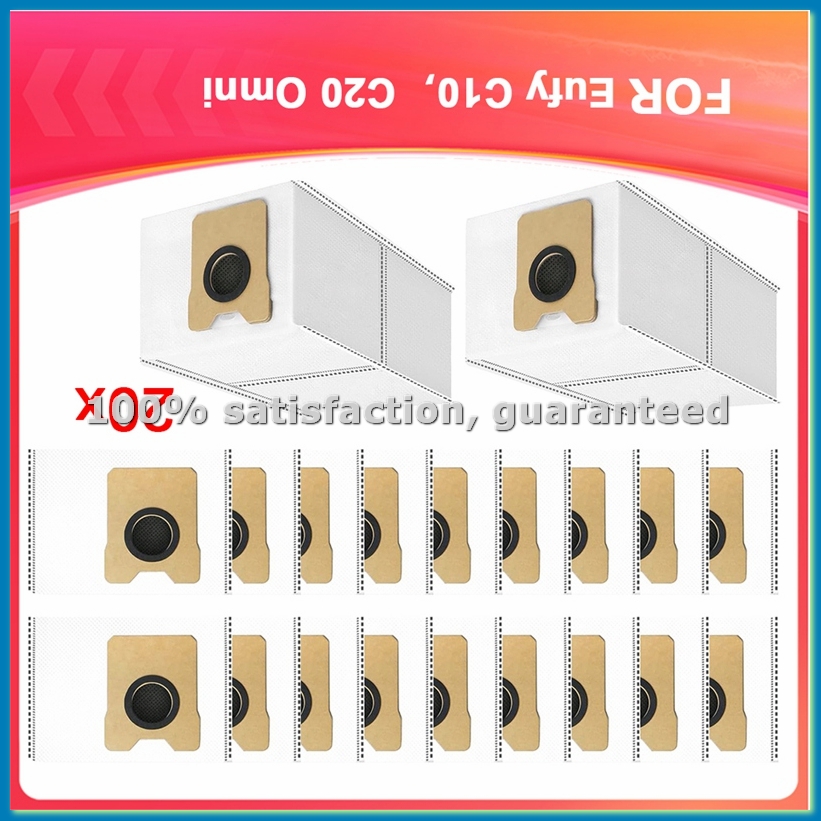 Robot Vacuum - 20er-Pack C20-Staubbeutel, passend für C10, C20