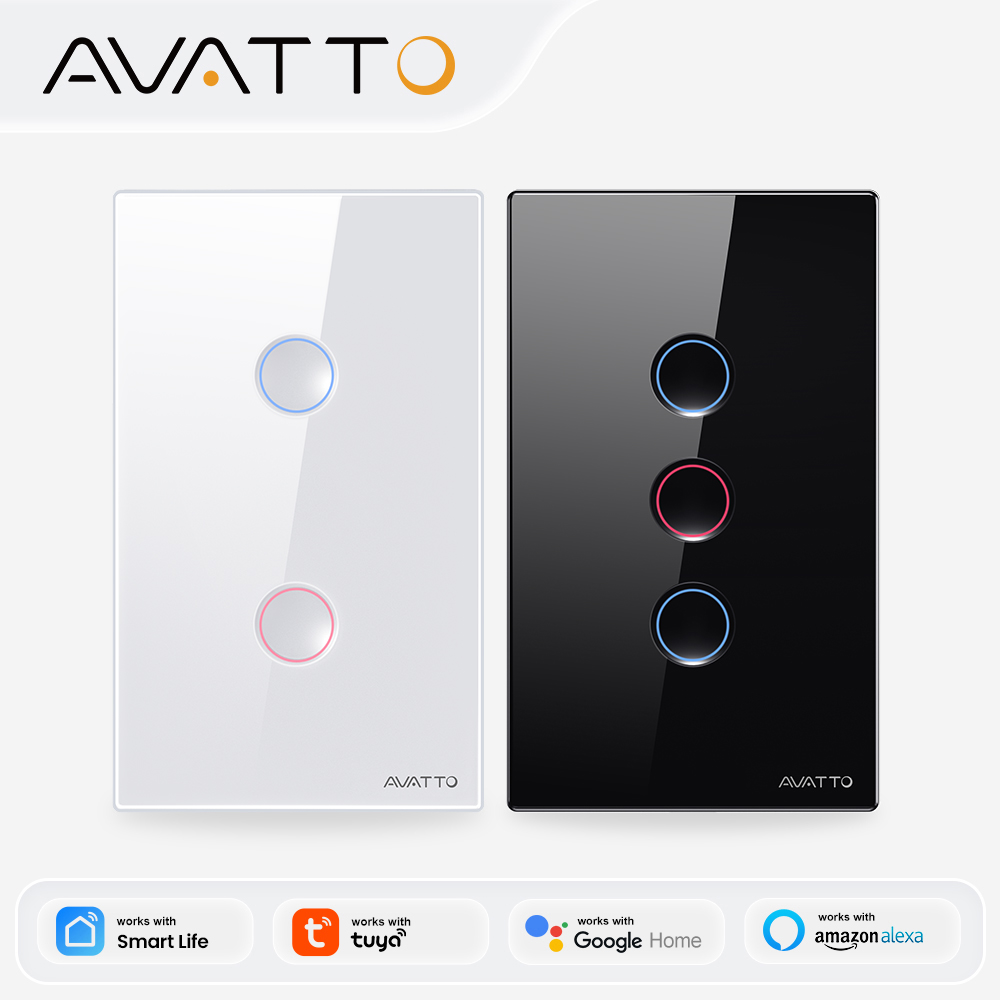 Tuya Smart Switch - AVATTO 1/2/3/4-fach ZigBee Smart Lichtschalter Kabelloser