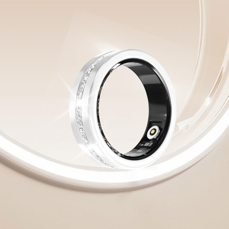 Smart Home Trainer - Intelligenter Fitness-Tracker-Ring für Damen mit Ladeetui,