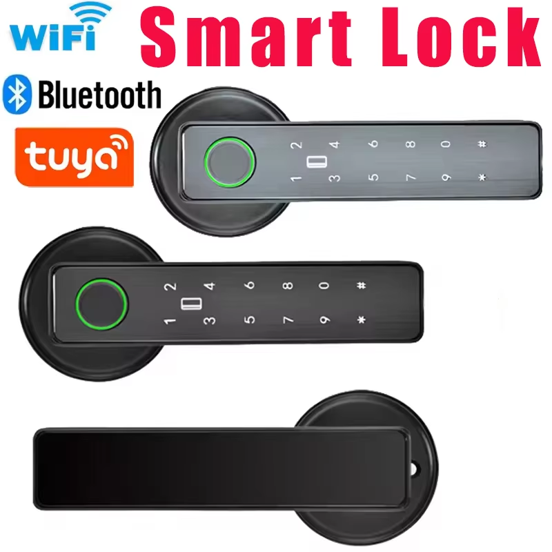 Smart Home Lock - WLAN-Fernbedienung Tuya SmartLife APP Intelligentes Fingerabdruck-Passwort/RFID