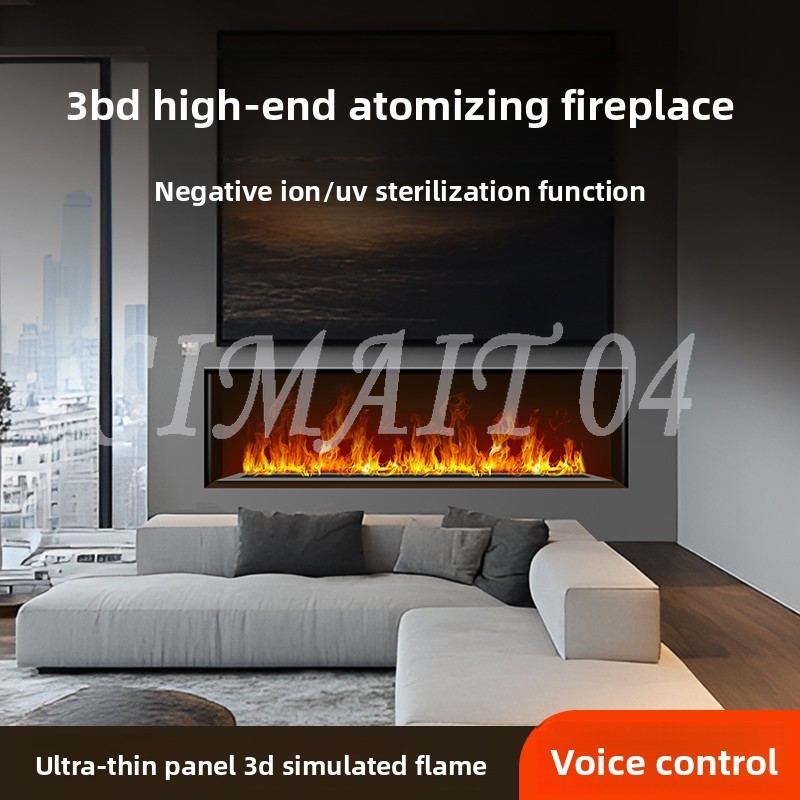Smart Humidifier - 3D-Zerstäubungskamin, Flammen-Luftbefeuchter für Zuhause, Smart-Core, integrierter