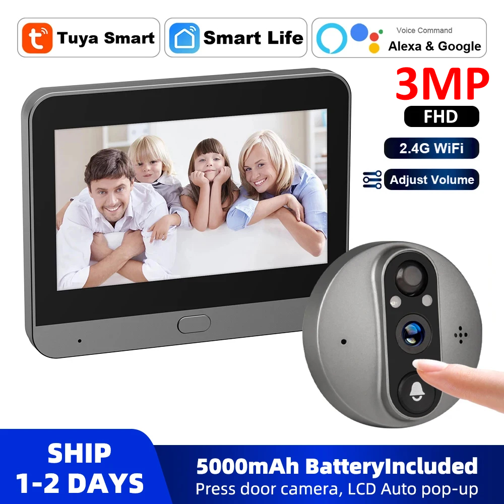 3MP 2,4g WiFi Smart Tuya Guckl – Smart Home Video Doorphone Ezviz Bewertung und Preis