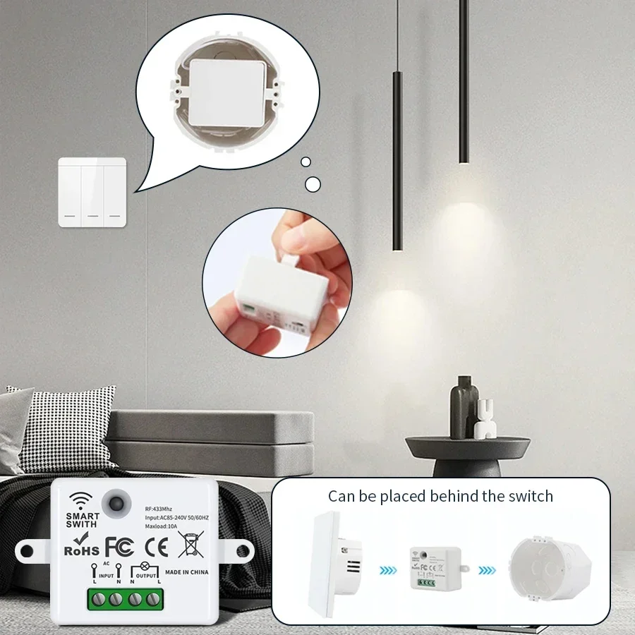 RF 433MHz Drahtloser Fernbedie – Smart Home Switch Bewertung und Preis