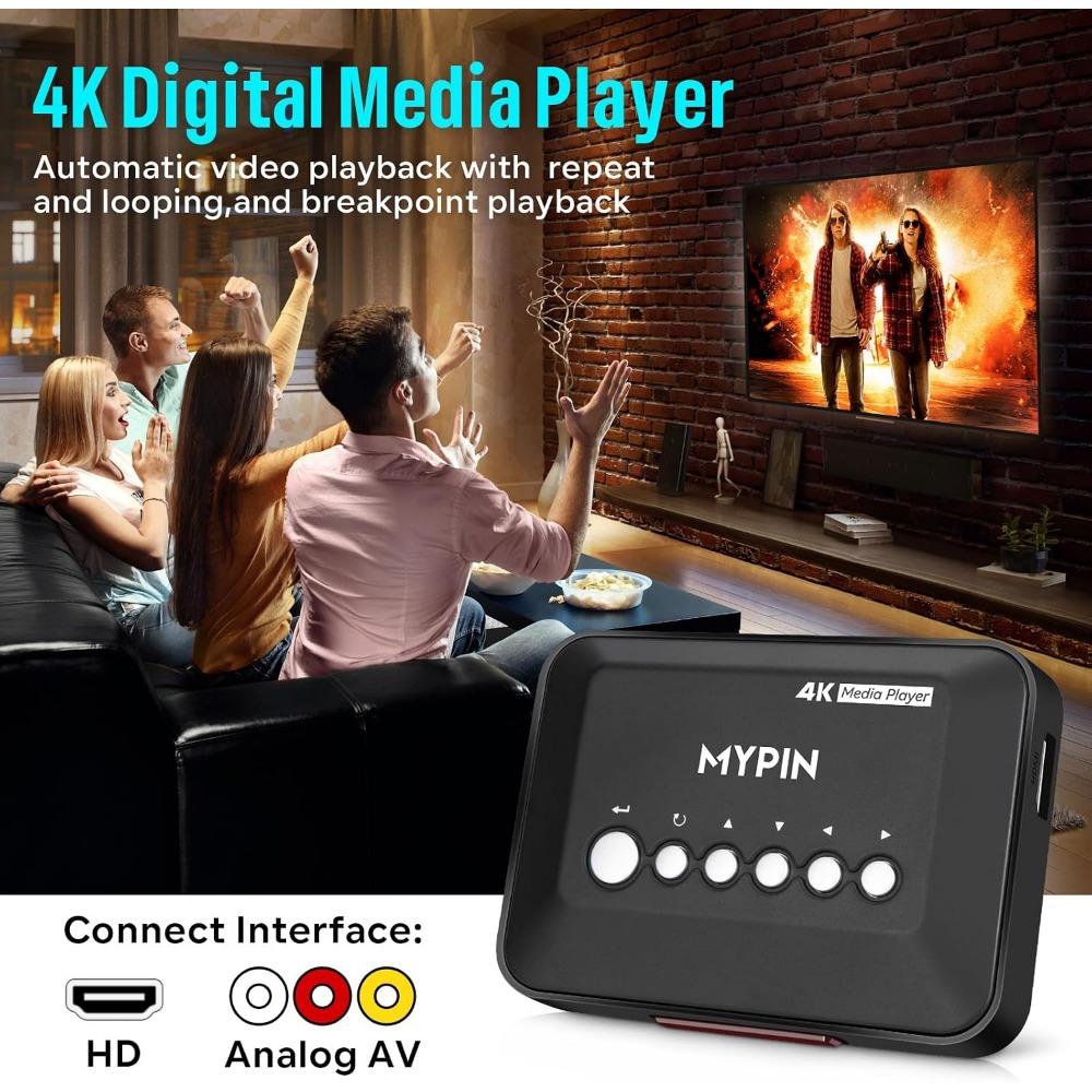 4K 30Hz HDMI Media Player Unte – Smart Home Usb Bewertung und Preis