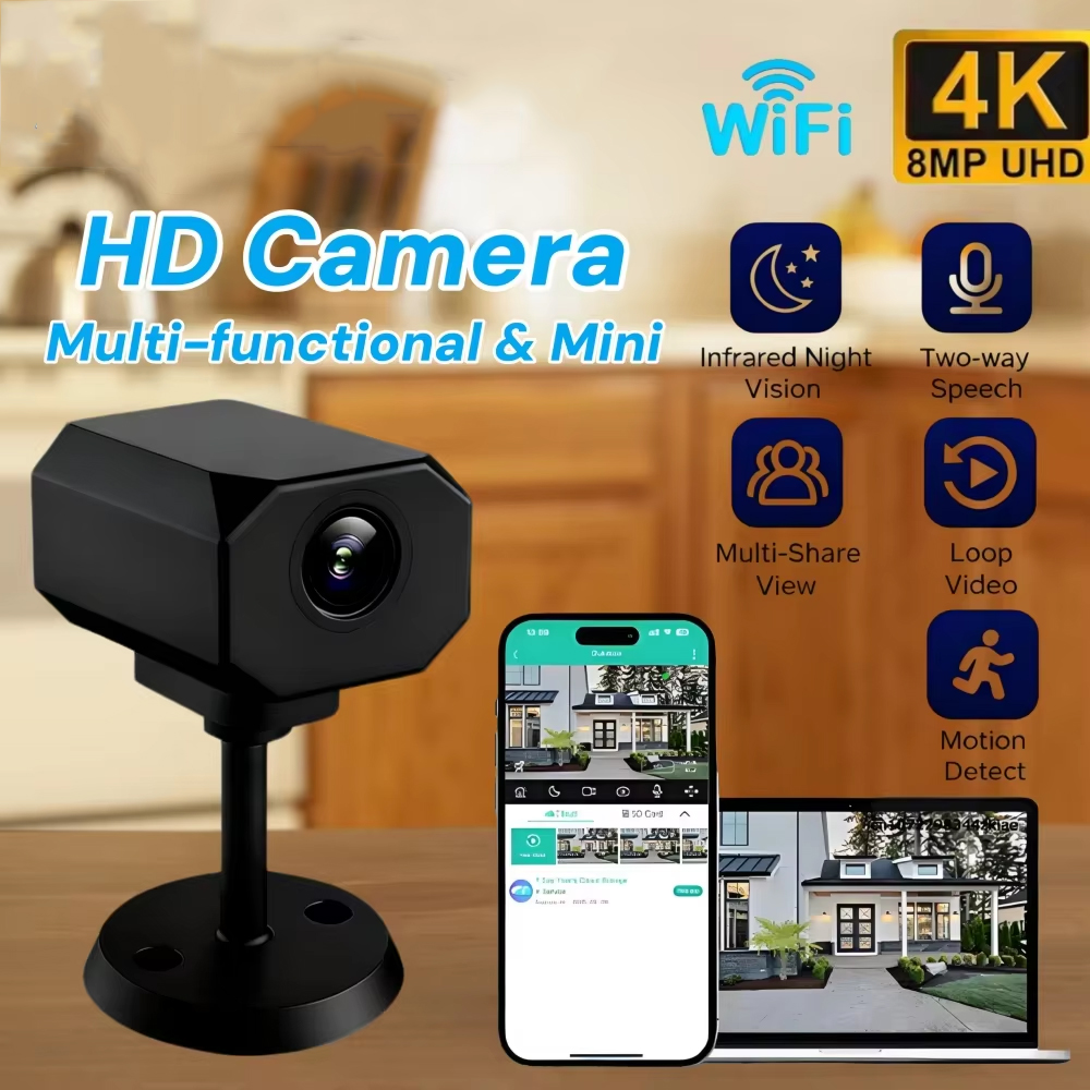 4K HD WiFi-Überwachungskamera  – Smart Home Room Bewertung und Preis
