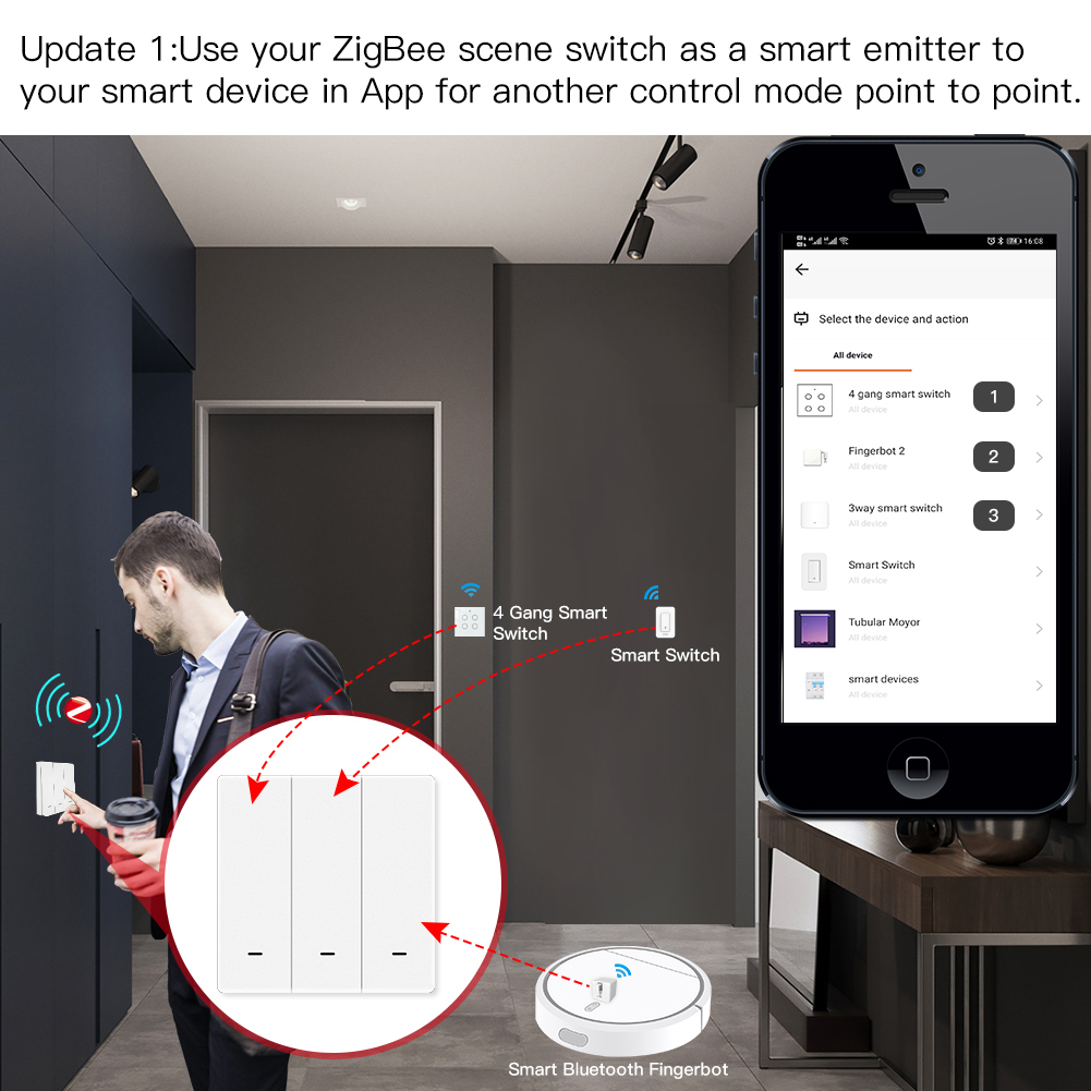 MOES Tuya ZigBee Szenenschalte – Tuya Smart Switch Bewertung und Preis