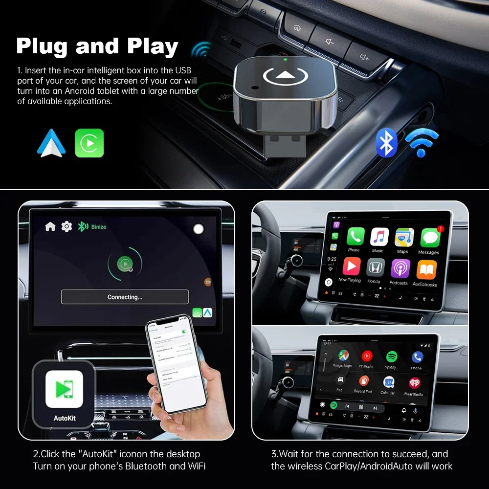 Neuer Kabelloser CarPlay Andro – Smart Home Usb Bewertung und Preis