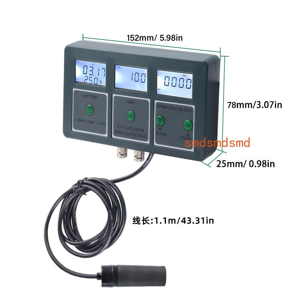 WLAN 8-in-1 Online Wasserquali – Homesmart Online Bewertung und Preis