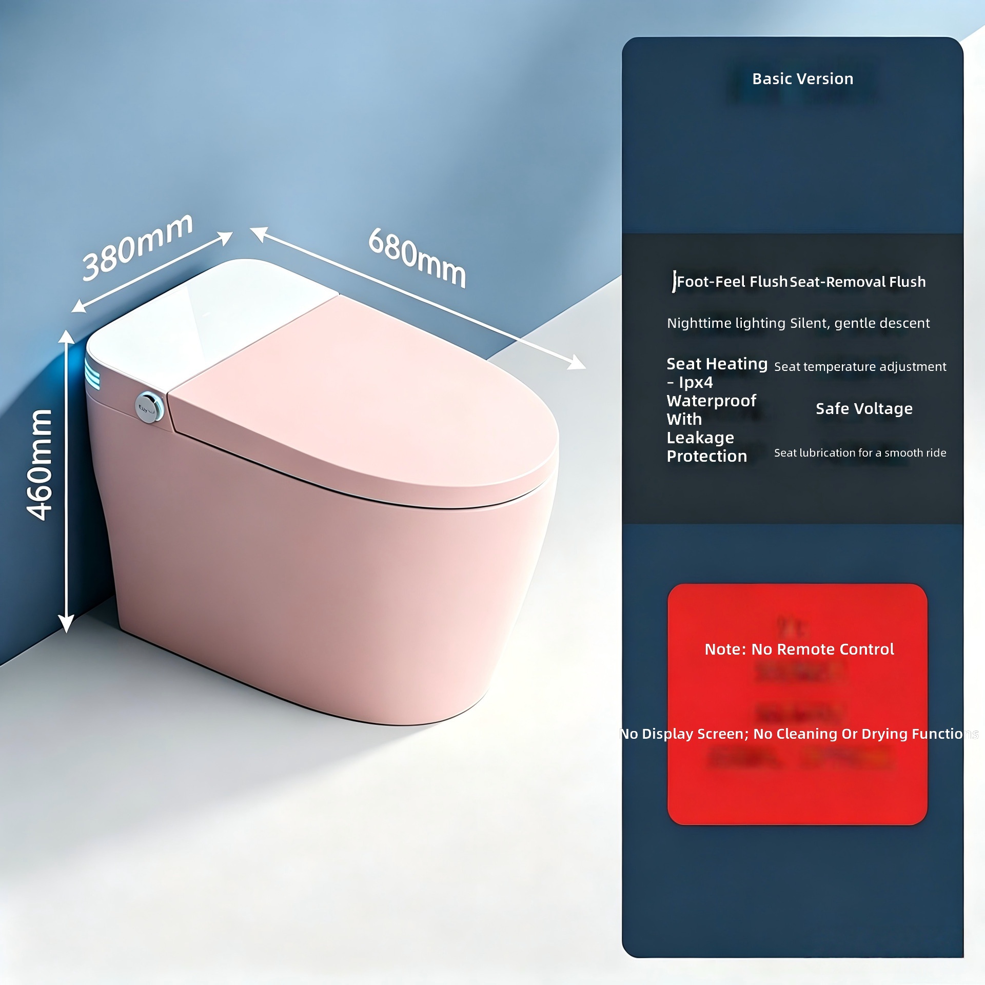 Intelligente Toilette, Rosa, A – Smart Home In Us Bewertung und Preis