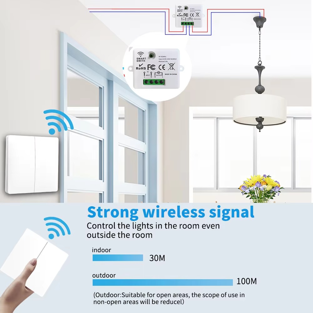 RF433 Selbstversorgender Kabel – Smart Home Switch Bewertung und Preis